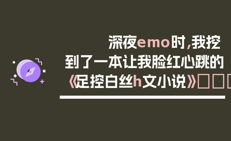 深夜emo时，我挖到了一本让我脸红心跳的《足控白丝h文小说》👣