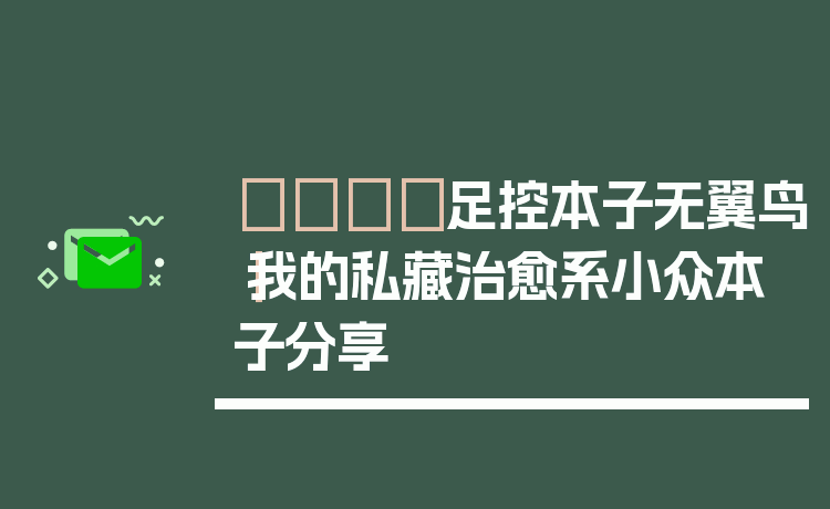 👟足控本子无翼鸟|我的私藏治愈系小众本子分享