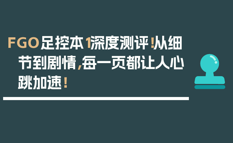 FGO足控本1深度测评！从细节到剧情，每一页都让人心跳加速！